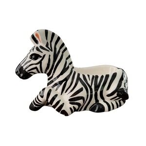 Ceramic Zebra Cute Animal Home Decor Trinket Dish